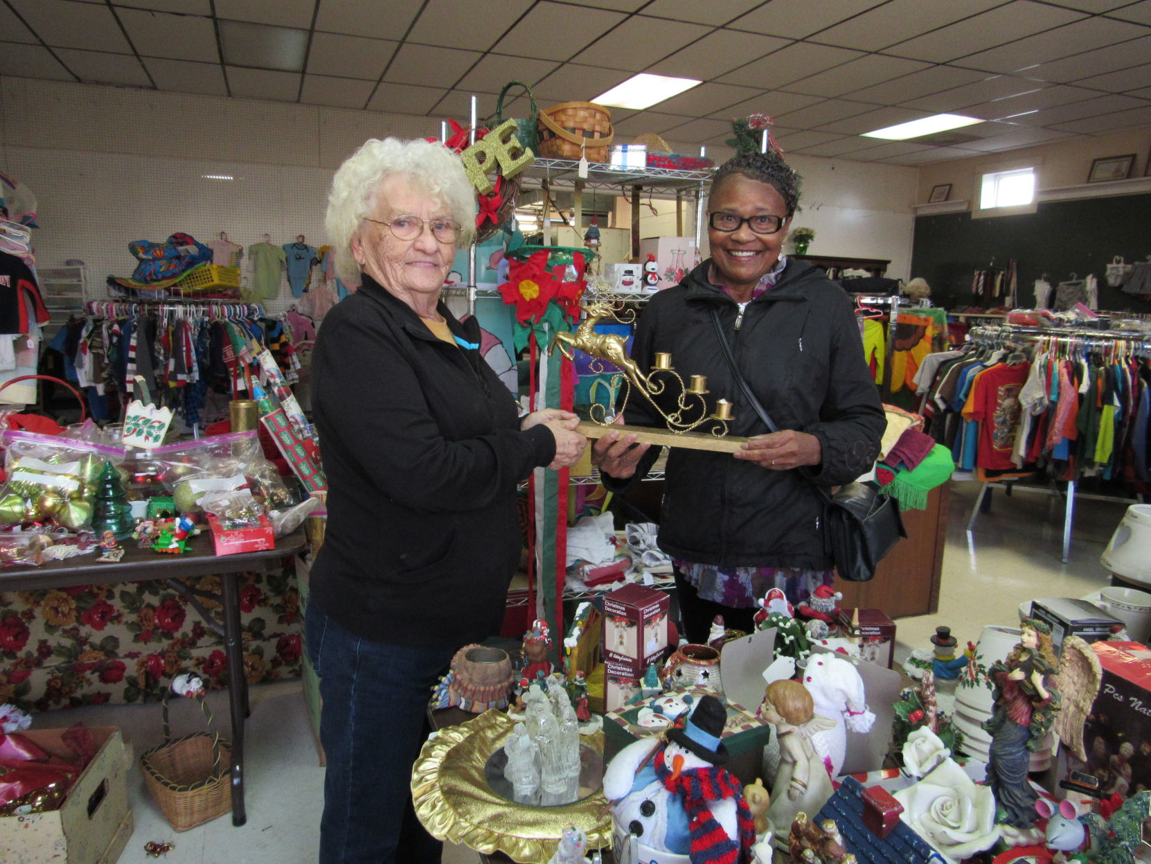 Thrifty Firemen thrift store hold 50% Black Friday sale for customers
